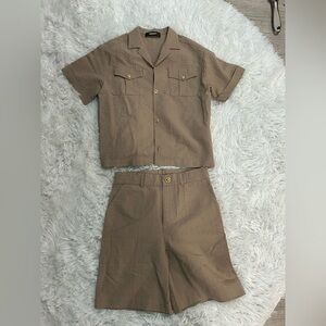 Versace Boys Seersucker set - Sz 8 
Like New Condition